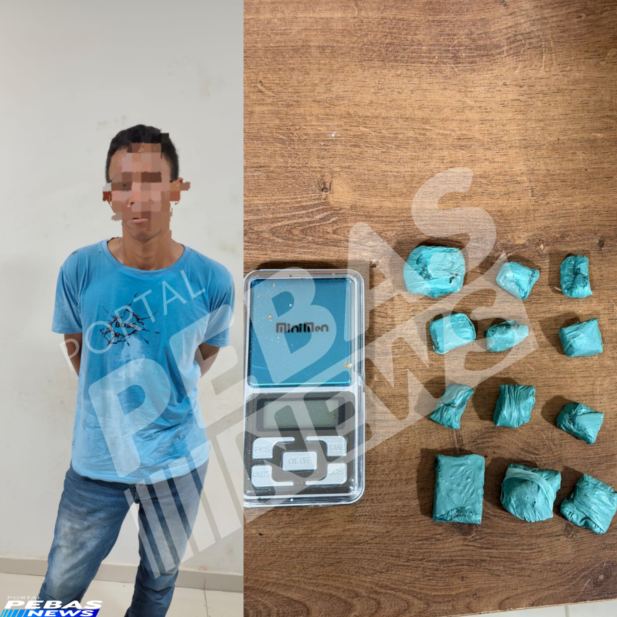 Traficante tenta fugir da PM, mas acaba preso com drogas e balança de precisão em Parauapebas