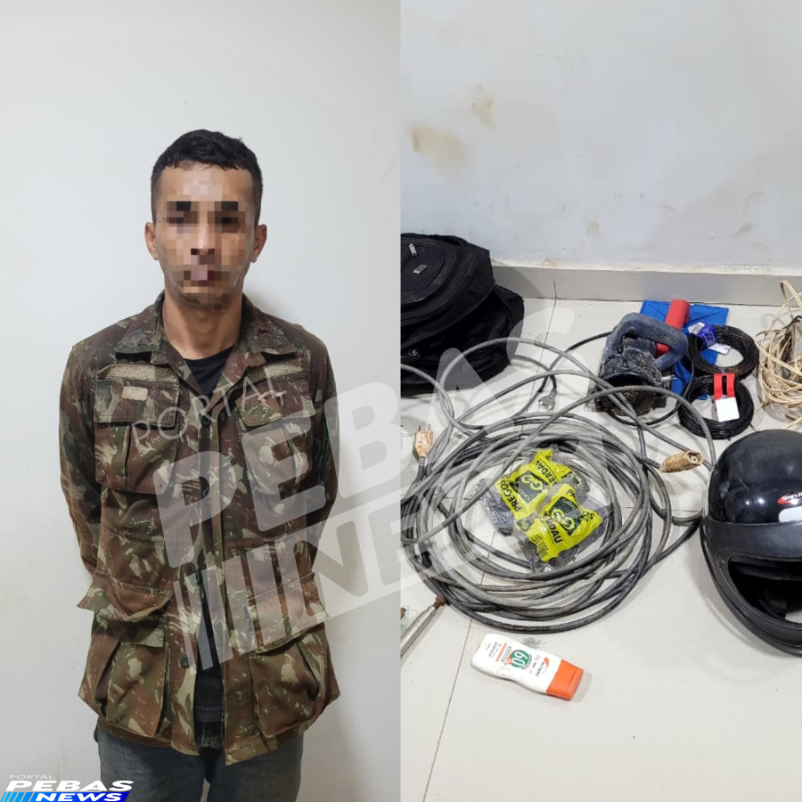 FURTO É DESCOBERTO E HOMEM É PRESO PELA PM EM PARAUAPEBAS